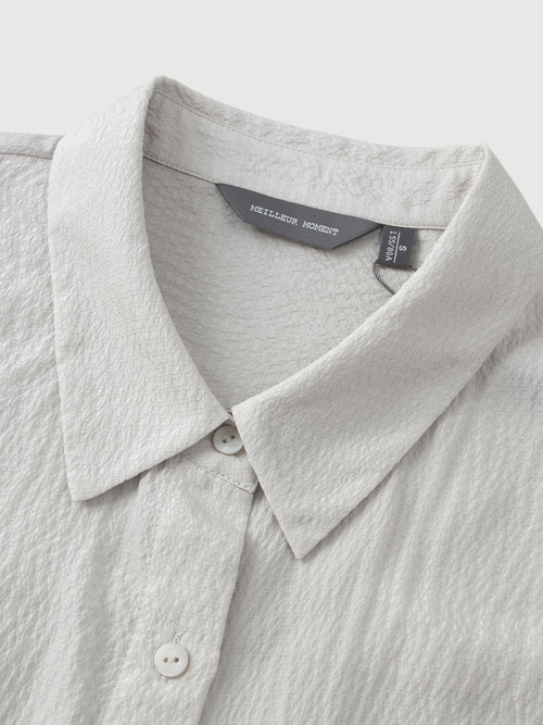 Load image 1 in gallery view. Embossed Pure Silk Shirt