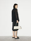 Women's Black Spaghetti Strap Breathable Acetate Slip Dress