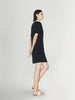 Black dress with white collar