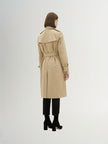 Women's Lapel Double Breasted Trech Coat
