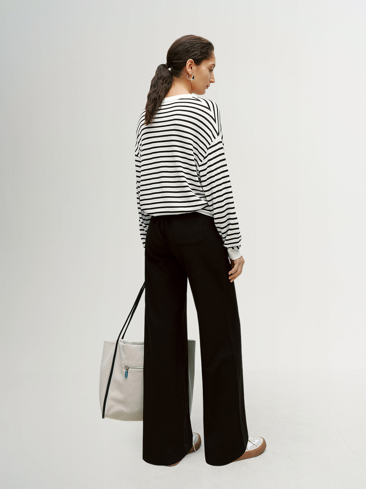 Striped Crewneck Relaxed Top