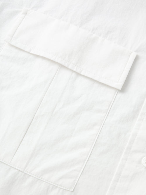 Charger l'image 1 dans la galerie. Chemise à manches longues avec col pointu - blanc
