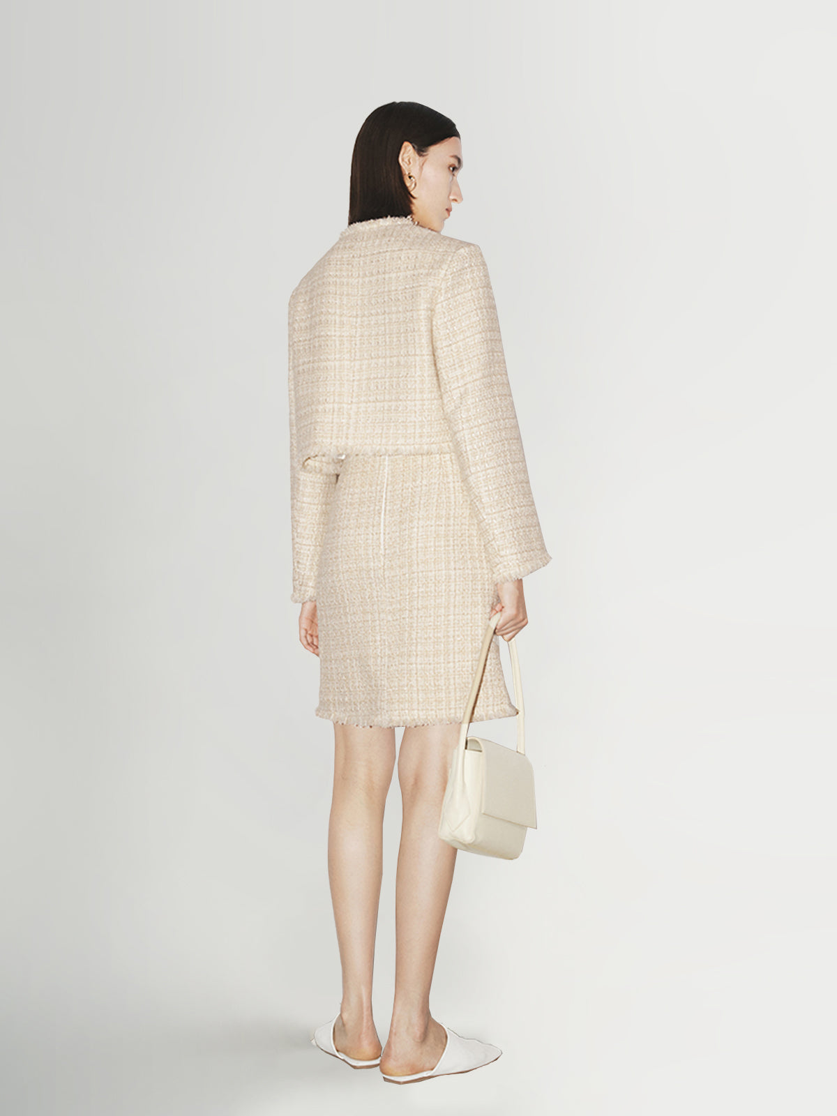 Tweed skirt-suit set