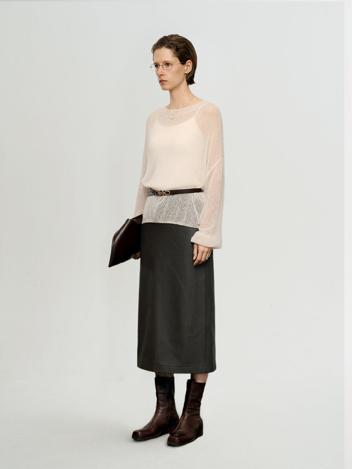 Cashmere-Silk Relaxed Pullover Sweater