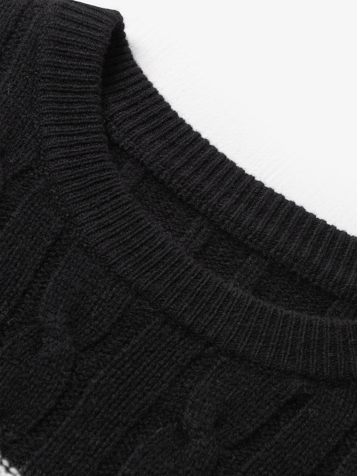 Women's Black High Neck 100% Wool Sweater