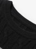 Women's Black High Neck 100% Wool Sweater