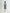 Blue mid-length straight skirt