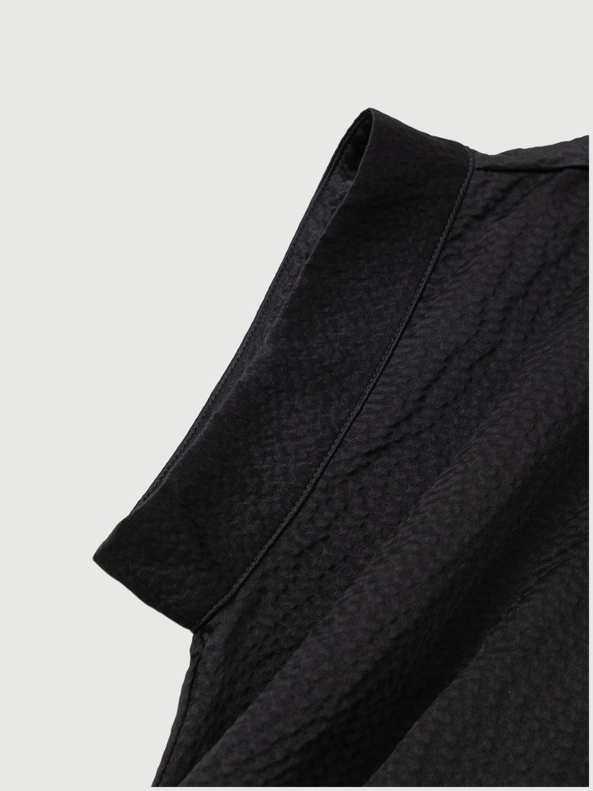 Collared V Neck Pure Silk Dress