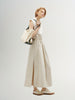 Beige cotton skirt