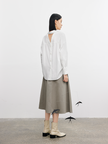 Women's Rock Gray High Waist Circular Skirt