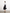 Women's Black Knit A-Line Middle Length Belted Skirt