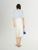 Women's Off-White Straight Fit Skirt