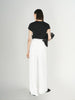 Women's White Wide Leg Trousers