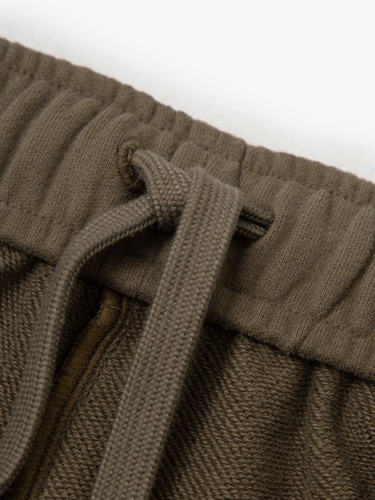 Mustard yellow elastic cotton casual pants