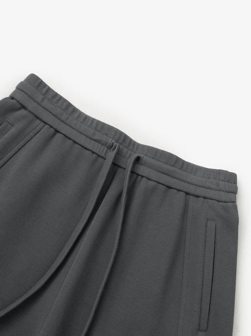 Load image 1 in gallery view. Straight gray pants in elastic knitted wool