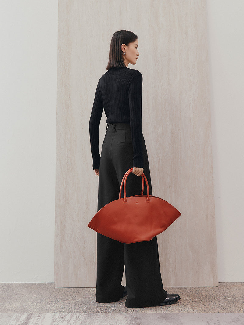 Women's Black Wide Leg Stable Fit Trousers