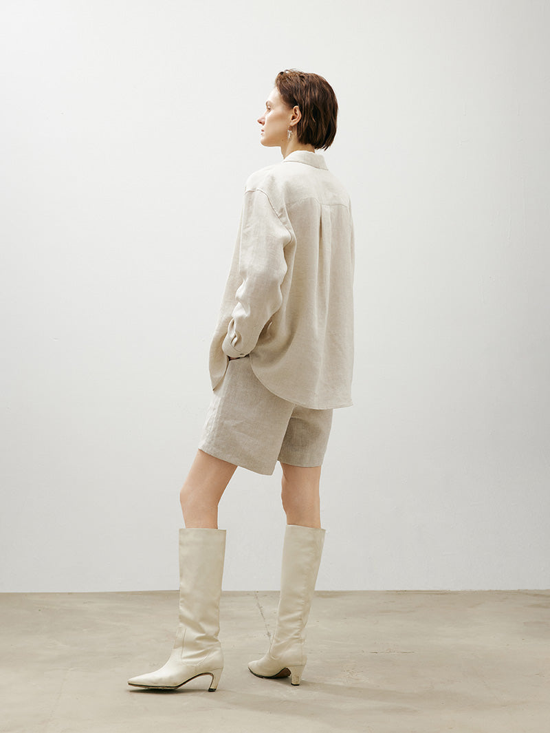 Linen shorts