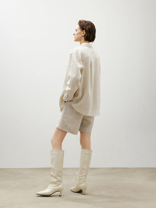 Load image 1 in gallery view. Linen shorts