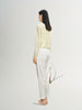 Women's Summer White Small Leg Casual Trousers