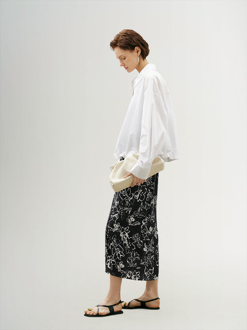Classic white collared shirt