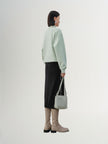 Gray knitted skirt