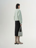 Gray knitted skirt