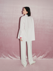 Women's Pink Stripe 100% Cotton Long Sleeve Shirt