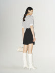 Women's Black A-Line Short Trousers
