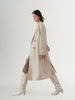 Beige wool coat