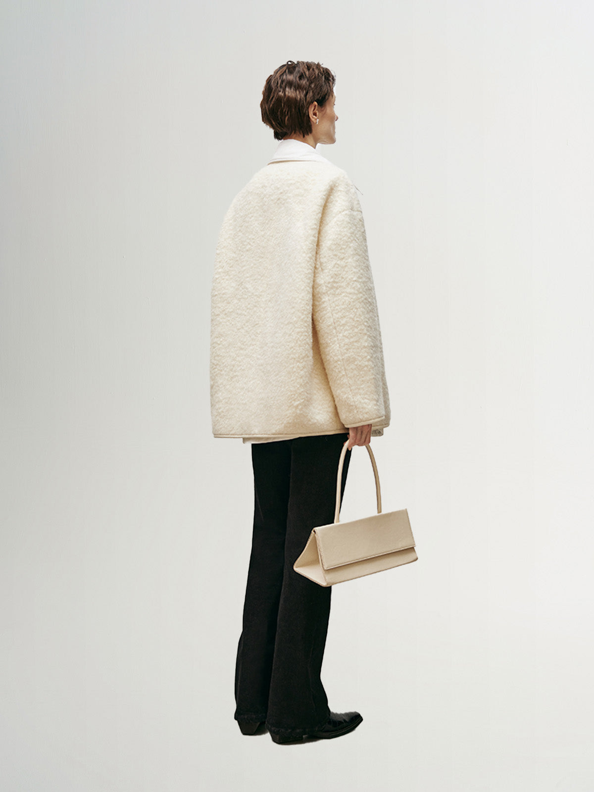 Veste en laine texturé