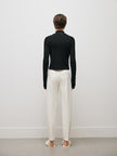 Women's White Small Leg Winter Trousers