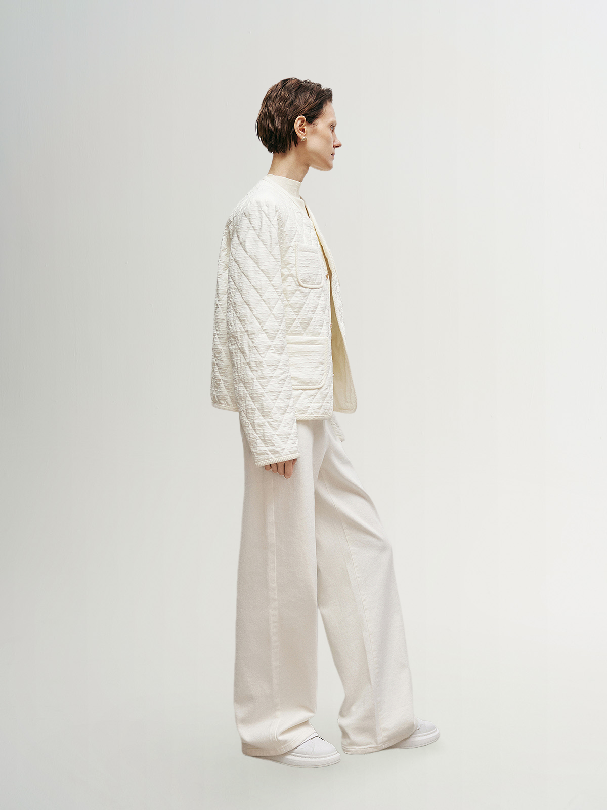 Veste matelassée blanche