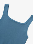 Women's Blue Square Neck Tank Top