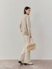 Women's Light Khaki V Neck Knit Vest