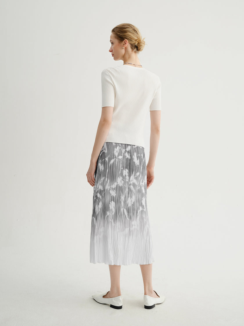 Gradient  Midi Skirt