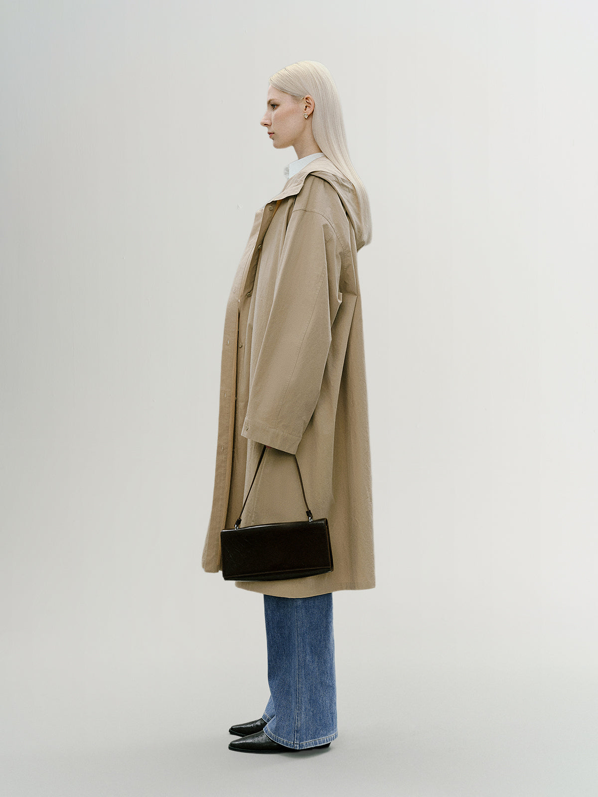 Cotton Hooded Rain Coat