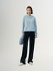 Dark gray thick wide leg pants