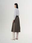 Jupe A-line marron