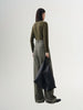 Women's Gray Wide Leg Belted Winter Trousers