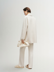 White mid-length coat