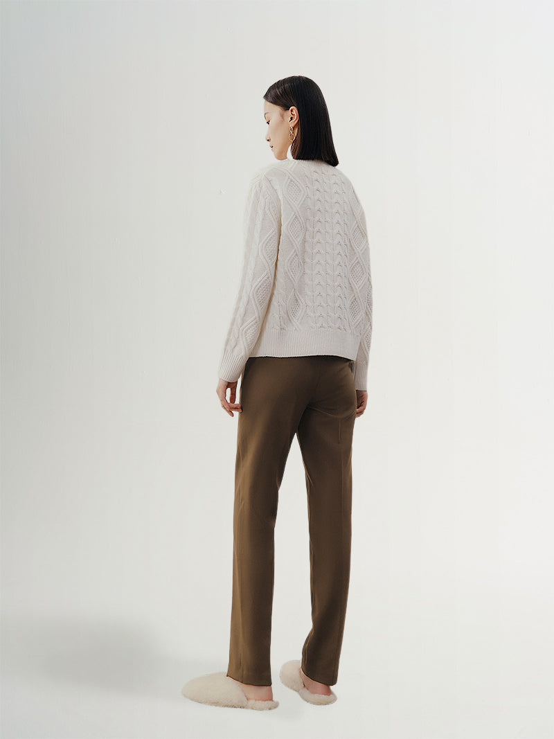 Coffee brown pants - Straight Fit