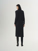 Black straight slit skirt