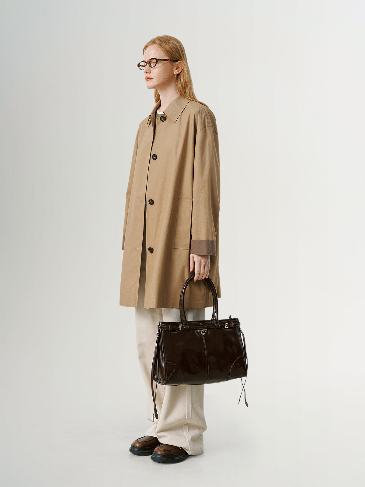 Cotton Single-Breasted Trench Coat