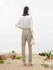Women's Dark Gray Straight Fit Stable High Waist Trousers