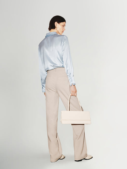 Load image 1 in gallery view. Women's Light Khaki Slim Fit Trousers