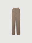 Pantalon marron à coupe droite