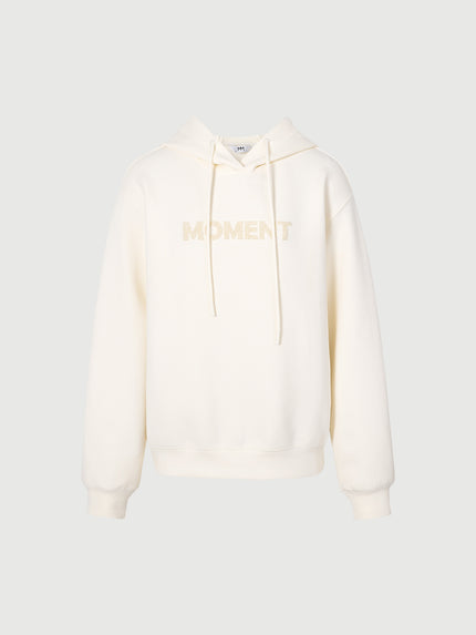 Sweat à capuche beige