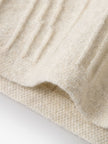 Beige wool flared skirt