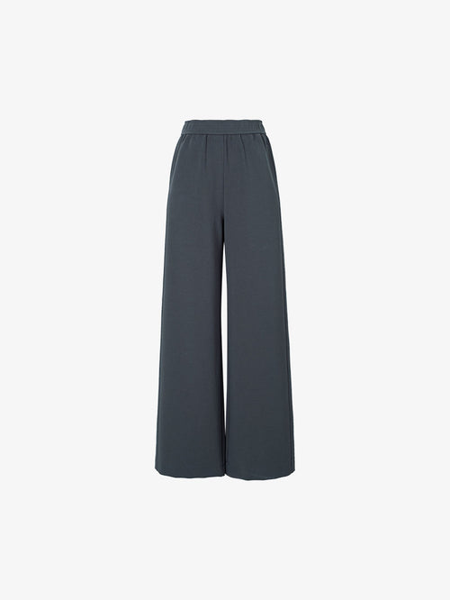 Load image 1 in gallery view. Women's Gray Wide Leg Stable Fit Trousers