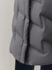 Women's Dark Gray Heavy Goose Puffer Hooded Jacket